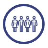 Icon of four people standing next to each other
