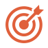 Icon of an arrow hitting a bullseye target
