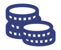 Icon of two stacks of coins