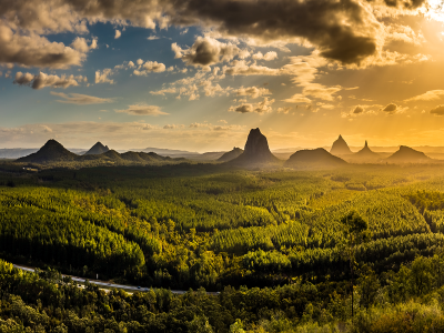 Glasshouse Mountains Sunshine Coast hinterland