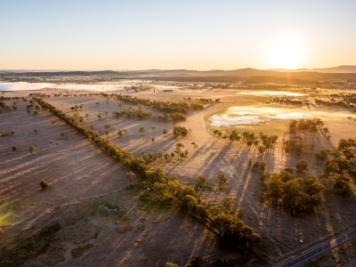 Sunrise over Queensland landscape