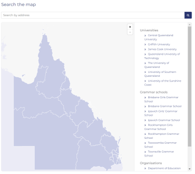 Image of the education dashboard