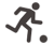 Icon of an active person and a ball